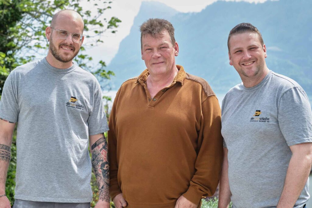 Kleiner aber feines Team der Steinschleifer Schweiz AG